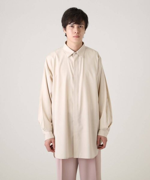 tk.TAKEO KIKUCHI(ティーケー　タケオキクチ)/インバーテッドスリーブバックボタンシャツ/img01