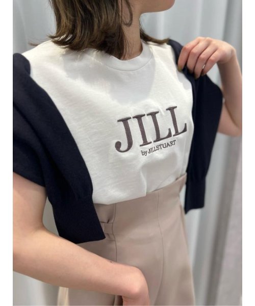 JILL by JILL STUART(ジル バイ ジル スチュアート)/シシュウロゴTシャツ　WEB限定カラー：バイカラー　ラベンダー/img23