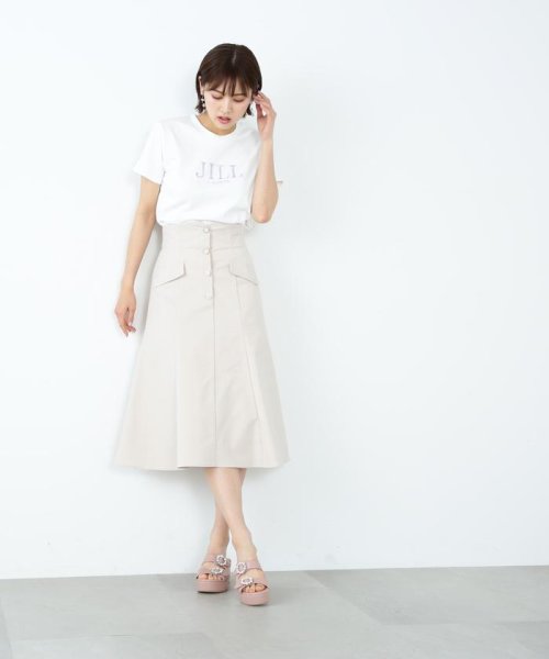 JILL by JILL STUART(ジル バイ ジル スチュアート)/シシュウロゴTシャツ　WEB限定カラー：バイカラー　ラベンダー/img28