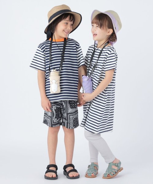 SHIPS KIDS(シップスキッズ)/SHIPS KIDS:100～130cm / オーガニック コットン ボーダー Aライン ワンピース/img12