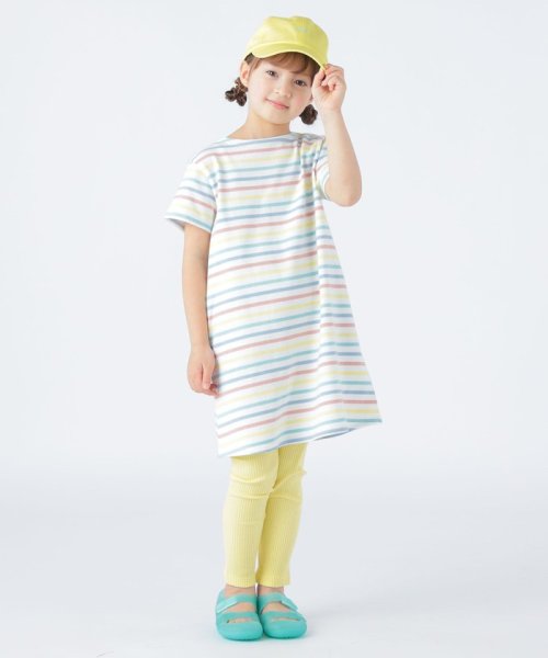 SHIPS KIDS(シップスキッズ)/SHIPS KIDS:100～130cm / オーガニック コットン ボーダー Aライン ワンピース/img16