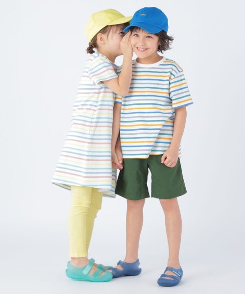 SHIPS KIDS(シップスキッズ)/SHIPS KIDS:100～130cm / オーガニック コットン ボーダー Aライン ワンピース/img20