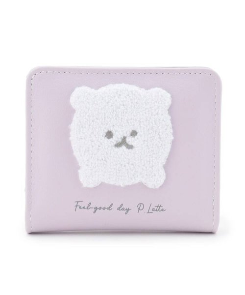 PINK-latte(ピンク　ラテ)/もこもこ犬モチーフミニ財布/img01
