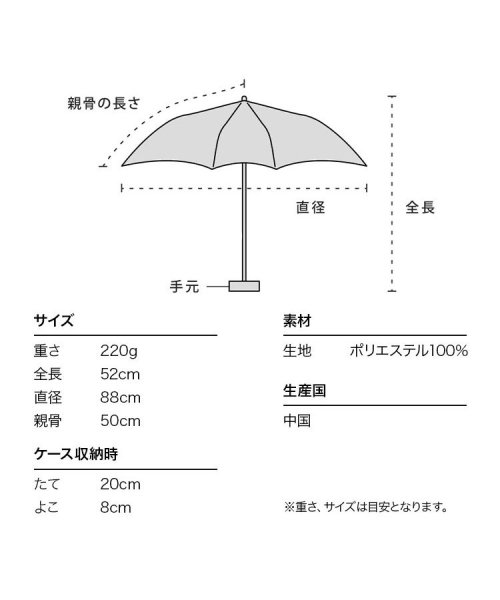 Wpc．(Wpc．)/【Wpc.公式】雨傘 ハナプリント ミニ  50cm 晴雨兼用 レディース 傘 折りたたみ 折り畳み 折りたたみ傘/img07