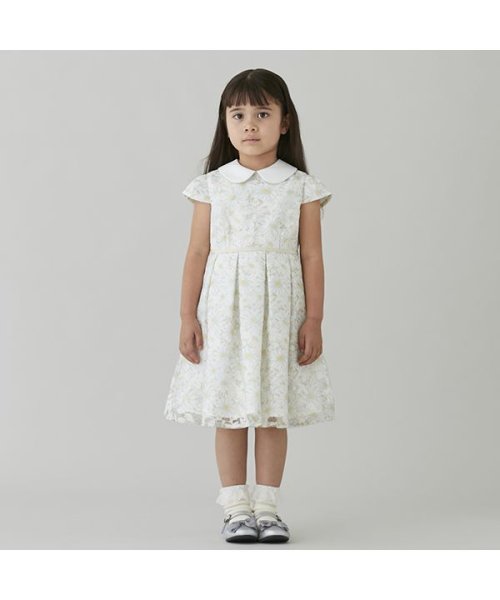 セール】花柄ワンピース+スカラップジャケットセット(505131632  