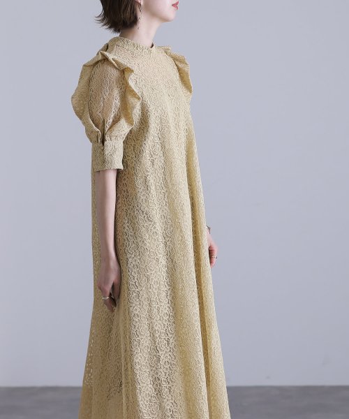 ハイネックショルダーフリルワンピース  JSB1439822033(11000円)