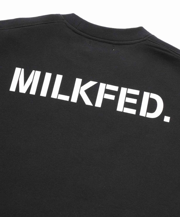 EMBROIDERED BAR BIG SWEAT TOP MILKFED.(505150808) | MILKFED