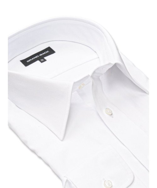 GRAND-BACK(グランバック)/【大きいサイズ】グランバック/GRAND－BACK 綿100％ 形態安定 セミワイドカラー 長袖 ワイシャツ/img01