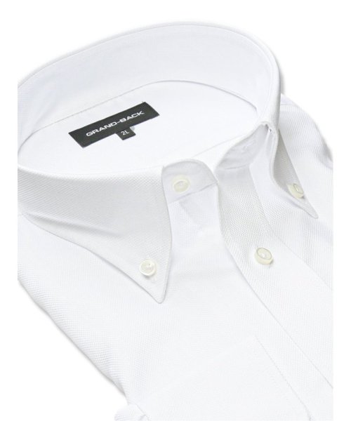 GRAND-BACK(グランバック)/【大きいサイズ】グランバック/GRAND－BACK 綿100％ 形態安定 ボタンダウン 長袖 ワイシャツ/img01