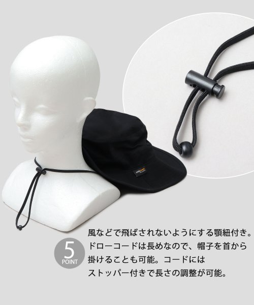 Besiquenti(ベーシックエンチ)/ストレッチ コーデュラツイル 楕円型 アドベンチャーハット アウトドアハット サファリハット 日本製生地 CORDURAナイロン 帽子 メンズ シンプル/img06