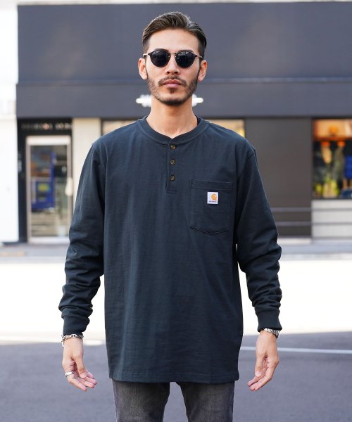 JIGGYS SHOP(ジギーズショップ)/Carhartt(カーハート) Long T－Shirt / ロンT メンズ Tシャツ 長袖 ロンティー カットソー トップス ブランド ヘビーウェイト ヘンリ/img12