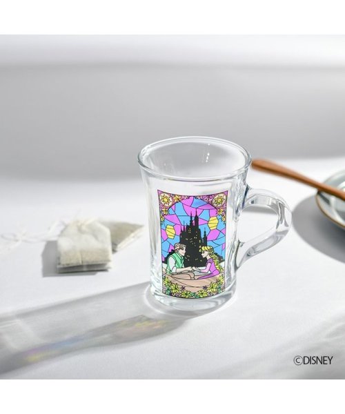 DISNEY(DISNEY)/ディズニー ラプンツェル ステンドグラス風 マグカップ 230ml　強化ガラス/img01
