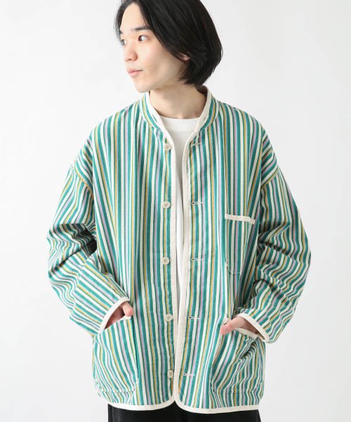 URBAN RESEARCH Sonny Label(アーバンリサーチサニーレーベル)/『別注』ARMY TWILL　Stripe Stand Collor Shirts/img03