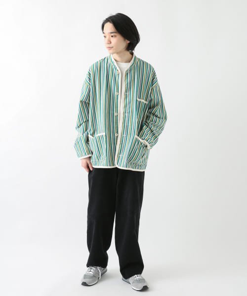 URBAN RESEARCH Sonny Label(アーバンリサーチサニーレーベル)/『別注』ARMY TWILL　Stripe Stand Collor Shirts/img08