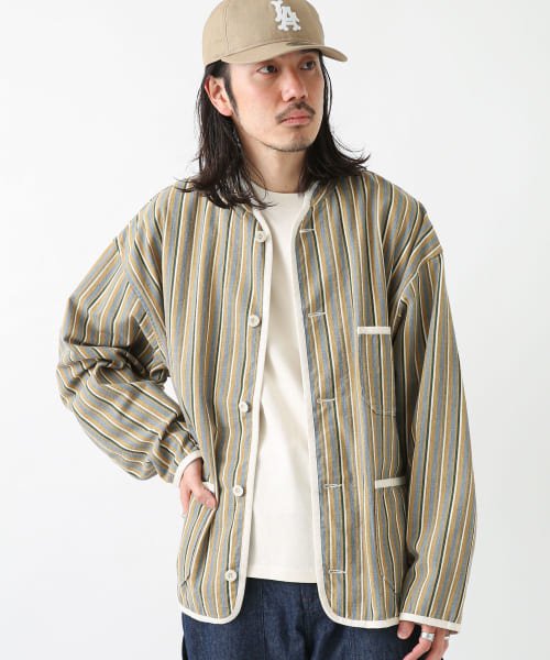 URBAN RESEARCH Sonny Label(アーバンリサーチサニーレーベル)/『別注』ARMY TWILL　Stripe Stand Collor Shirts/img21