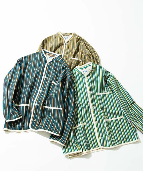 URBAN RESEARCH Sonny Label(アーバンリサーチサニーレーベル)/『別注』ARMY TWILL　Stripe Stand Collor Shirts/img29