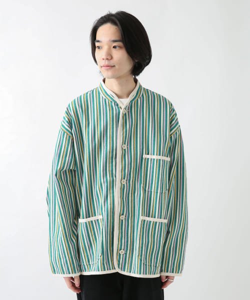 URBAN RESEARCH Sonny Label(アーバンリサーチサニーレーベル)/『別注』ARMY TWILL　Stripe Stand Collor Shirts/img30