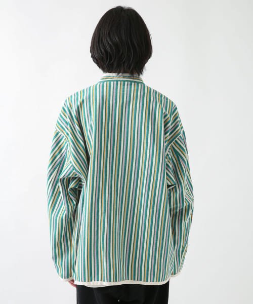 URBAN RESEARCH Sonny Label(アーバンリサーチサニーレーベル)/『別注』ARMY TWILL　Stripe Stand Collor Shirts/img32