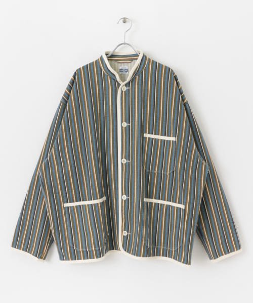 URBAN RESEARCH Sonny Label(アーバンリサーチサニーレーベル)/『別注』ARMY TWILL　Stripe Stand Collor Shirts/img38