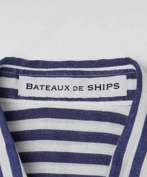 SHIPS MEN(シップス　メン)/BATEAUX DE SHIPS: リネン レギュラーカラーシャツ ショートスリーブ/img11
