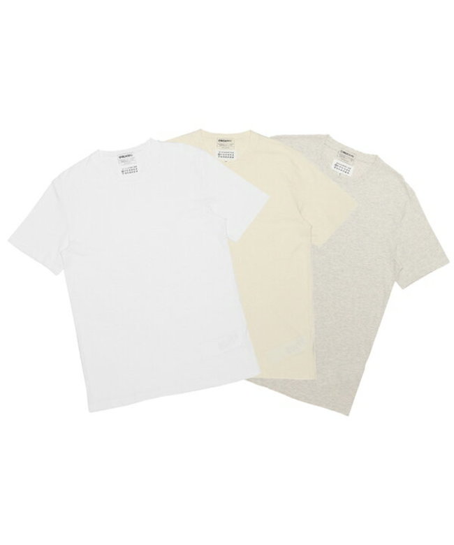 メゾンマルジェラ Tシャツ パックT 半袖カットソー ホワイト アイボリー グレー メンズ レディース Maison Margiela  S50GC0652 S2