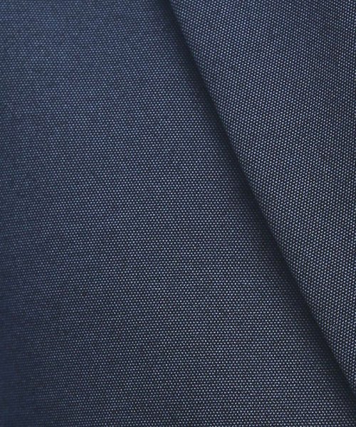 【セットアップ対応/FLEX JACKET】ポンチ シャンブレー ジャケット モデル：H178 B82 W76 H88 着用サイズ：48ネイビー