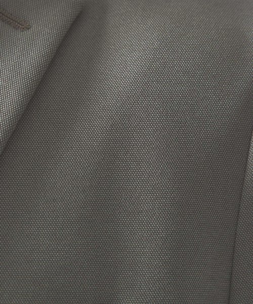 【セットアップ対応/FLEX JACKET】ポンチ シャンブレー ジャケット モデル：H178 B82 W76 H88 着用サイズ：48ネイビー