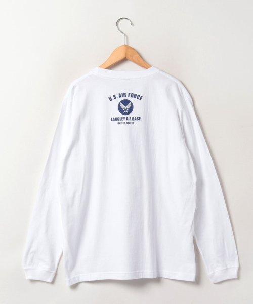 marukawa shonan(marukawa shonan)/【MRU/エムアールユー】コットン100％ USAF ミリタリー プリント ロンT/綿100％ 長袖Ｔシャツ メンズ カジュアル/img47