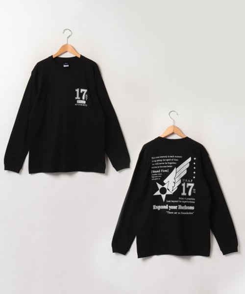 marukawa shonan(marukawa shonan)/【MRU/エムアールユー】コットン100％ USAF ミリタリー プリント ロンT/綿100％ 長袖Ｔシャツ メンズ カジュアル/img52