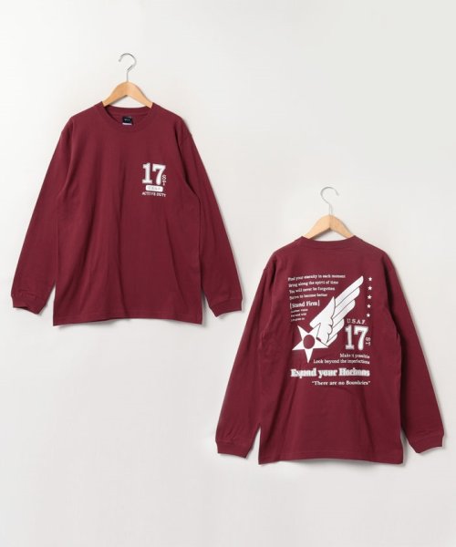 marukawa shonan(marukawa shonan)/【MRU/エムアールユー】コットン100％ USAF ミリタリー プリント ロンT/綿100％ 長袖Ｔシャツ メンズ カジュアル/img53