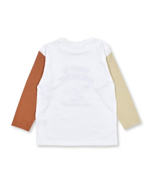SLAP SLIP(スラップスリップ)/袖 配色 ボーダー プリント 長袖 Tシャツ (80~130cm)/img11