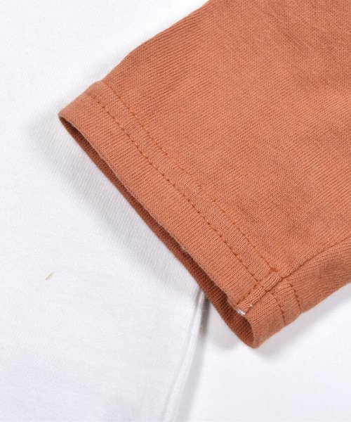 SLAP SLIP(スラップスリップ)/袖 配色 ボーダー プリント 長袖 Tシャツ (80~130cm)/img14