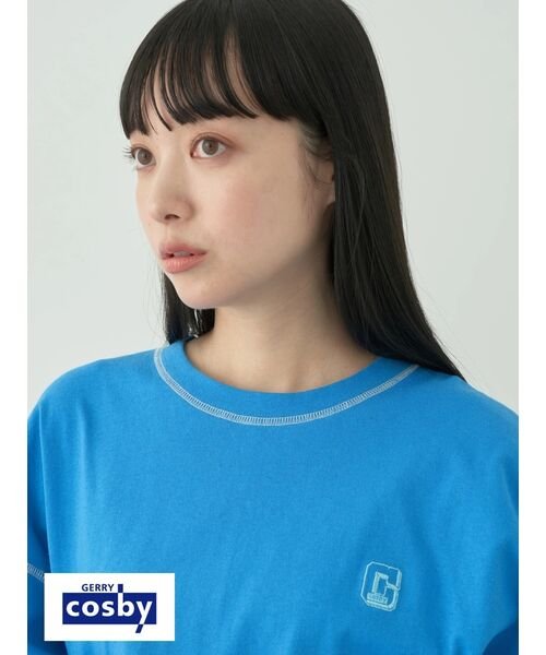 earth music&ecology(アースミュージック＆エコロジー)/別注 cosby 配色ステッチロングTシャツ/img17