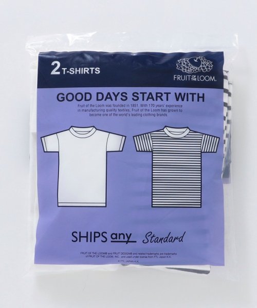 SHIPS any WOMEN(シップス　エニィ　ウィメン)/【SHIPS any別注】FRUIT OF THE LOOM: STANDARD 2枚組 パック Tシャツ <WOMEN>/img02