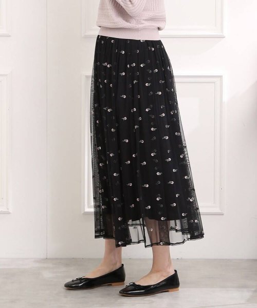 Couture Brooch(クチュールブローチ)/【すぐに着まわせる、春アイテム】チュール刺繍スカート/img12