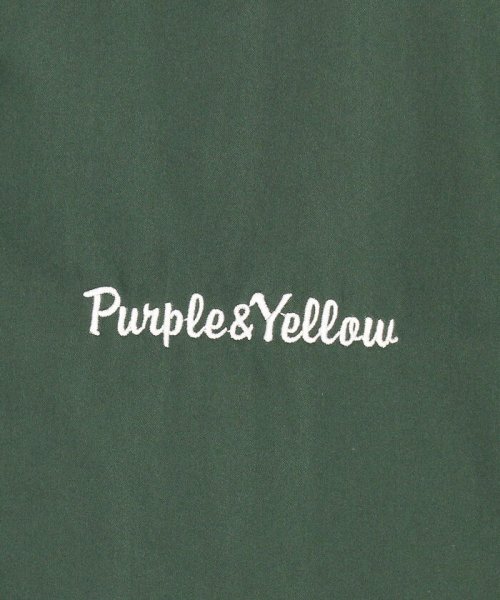 Purple & Yellow(パープル＆イエロー)/サテン スタジアムジャンパー/img32