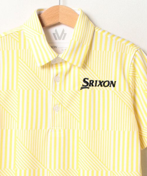 SRIXON(スリクソン)/【松山英樹プロモデル ジュニア別注】変形ストライププリントシャツ【アウトレット】/img02