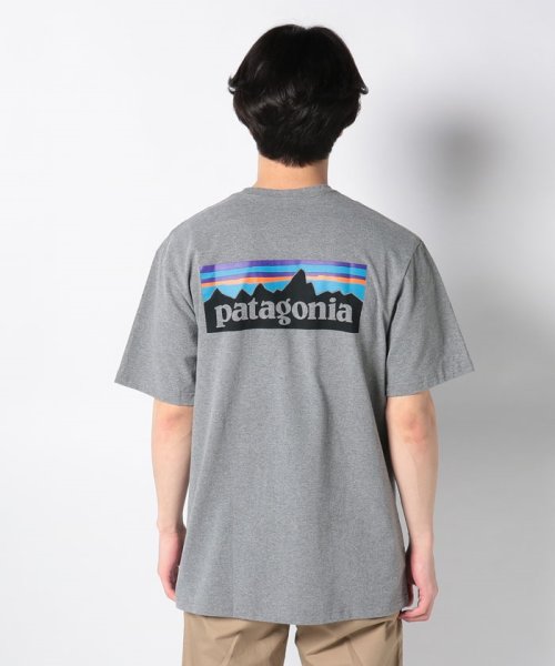patagonia(パタゴニア)/【メンズ】【PATAGONIA】パタゴニア コットン ロゴ Ｔシャツ Gravel Heather メンズ/img03