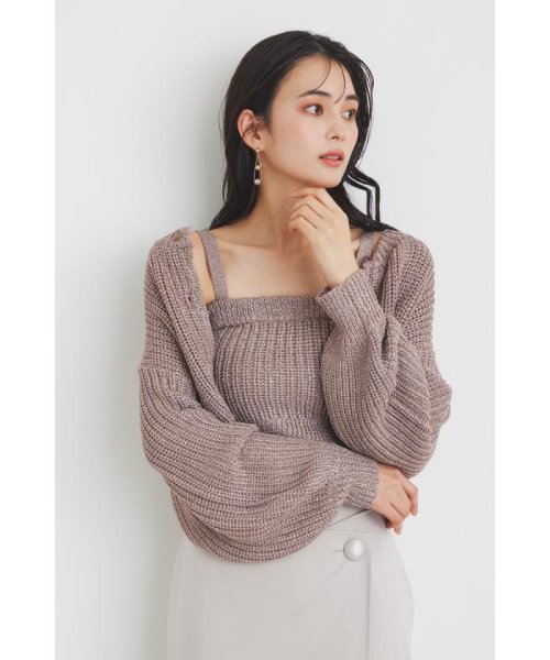 rienda(リエンダ)/グリッターKnit TOP/img09