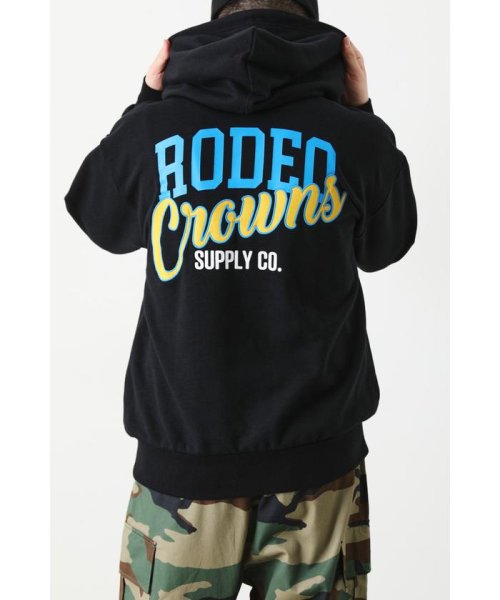 RODEO CROWNS WIDE BOWL(ロデオクラウンズワイドボウル)/アップリケロゴパーカー/img06