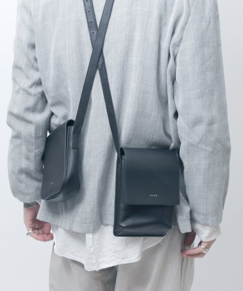 MAISON mou(メゾンムー)/【YArKA/ヤーカ】real leather box flap shoulder bag [Alnitak3]/リアルレザーフラップ ショルダー バッグ/img13