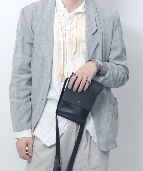 MAISON mou(メゾンムー)/【YArKA/ヤーカ】real leather box flap shoulder bag [Alnitak3]/リアルレザーフラップ ショルダー バッグ/img18