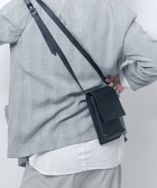 MAISON mou(メゾンムー)/【YArKA/ヤーカ】real leather box flap shoulder bag [Alnitak3]/リアルレザーフラップ ショルダー バッグ/img19