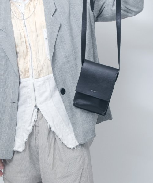 MAISON mou(メゾンムー)/【YArKA/ヤーカ】real leather box flap shoulder bag [Alnitak3]/リアルレザーフラップ ショルダー バッグ/img24