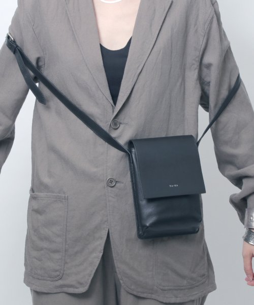 MAISON mou(メゾンムー)/【YArKA/ヤーカ】real leather box flap shoulder bag [Alnitak3]/リアルレザーフラップ ショルダー バッグ/img25