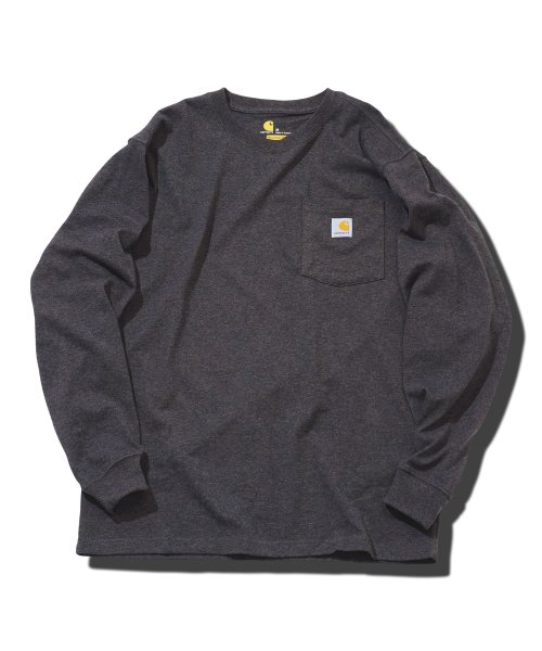 JIGGYS SHOP(ジギーズショップ)/Carhartt(カーハート)ポケット付きクルーネックロンT / メンズ Tシャツ 長袖Tシャツ ロンティー カットソー トップ/img04