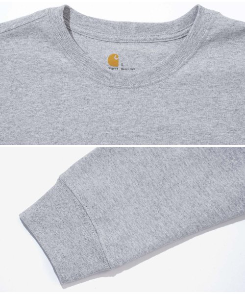 JIGGYS SHOP(ジギーズショップ)/Carhartt(カーハート)ポケット付きクルーネックロンT / メンズ Tシャツ 長袖Tシャツ ロンティー カットソー トップ/img16