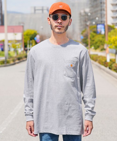 JIGGYS SHOP(ジギーズショップ)/Carhartt(カーハート)ポケット付きクルーネックロンT / メンズ Tシャツ 長袖Tシャツ ロンティー カットソー トップ/img18