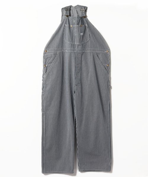 【Lee/リー】大きいサイズ 2L 3L 4L 5L ヒッコリー デニム オーバーオール メンズ レディース カジュアル デニムパンツ ボトムス ワーク リー Lee/リー 大きいサイズ ヒッコリー デニム カジュアル レイジーS