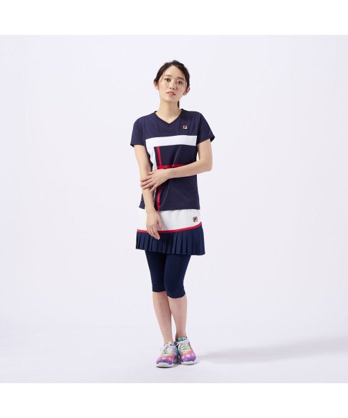 FILA（ZETT Ladies）(フィラ（ゼット　レディース）)/【テニス】アシンメトリ― 裾プリーツ スコート スポーツウェア レディース/img07